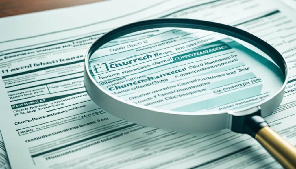 church insurance policy