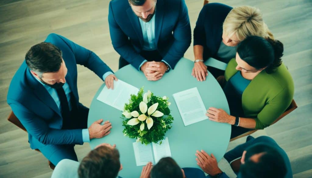 Church crisis response team meeting