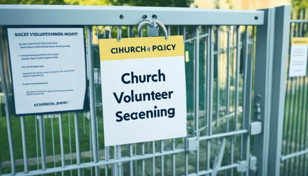 Church volunteer screening policy