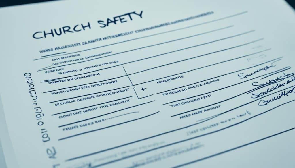 conducting regular safety audits at the church